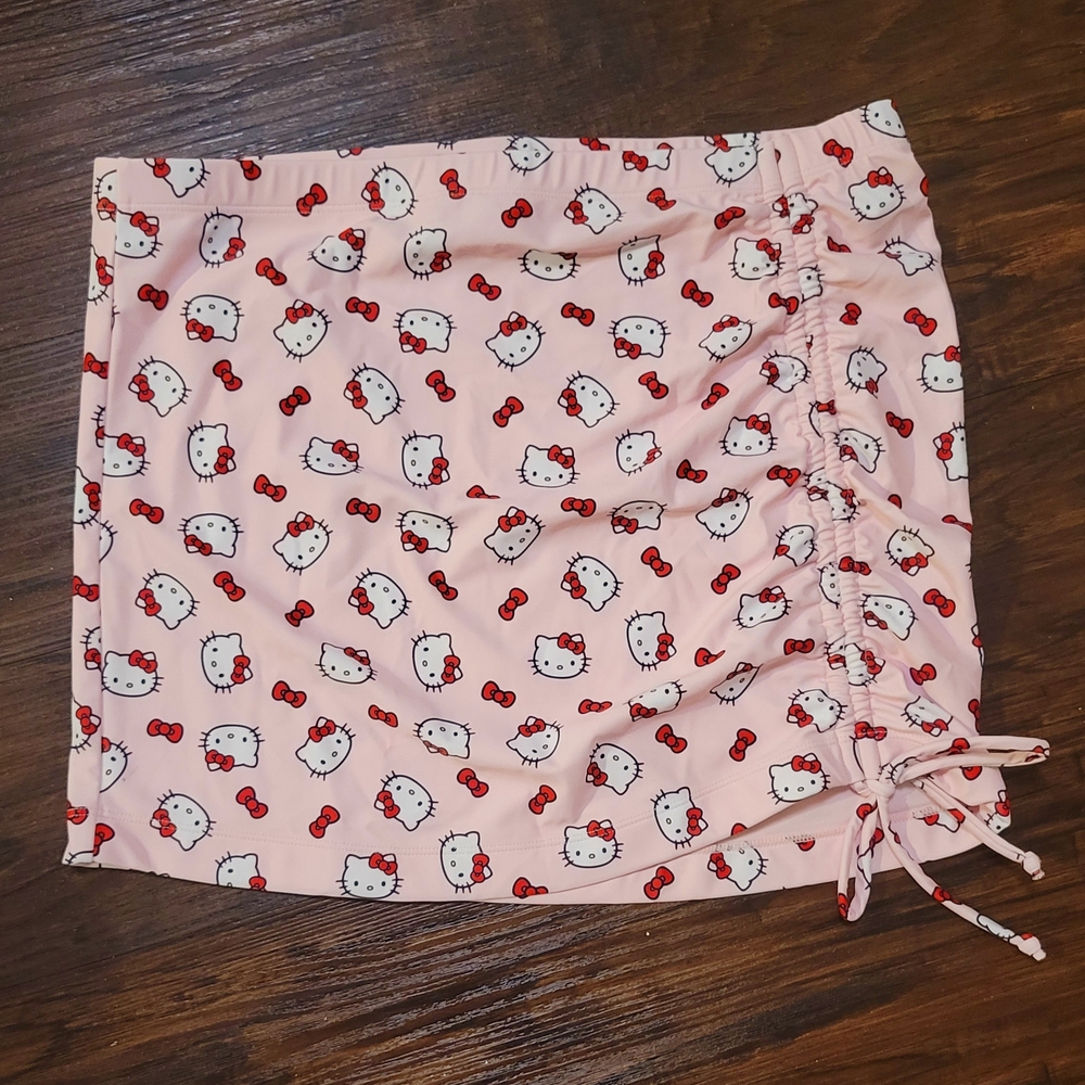 Pink Hello Kitty Skirt with Red Bows